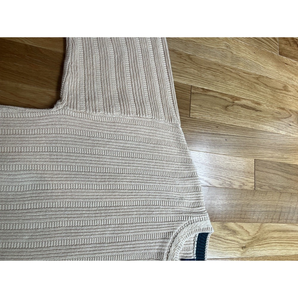 Vintage Harbor Bay Sweater Mens 1X ivory Knit Made In USA Grandpa - Picture 3 of 8